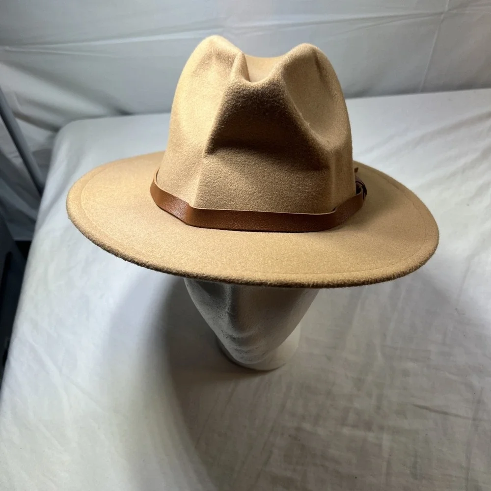 Mark And Mel Camel Color Large Brim Sun Hat